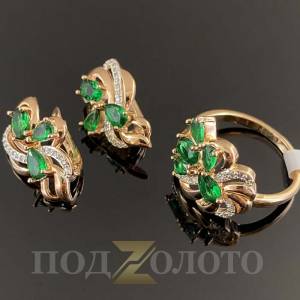 Серьги с кольцом KZK8421