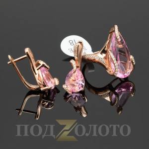 Комплект серьги с кольцом ZS6333