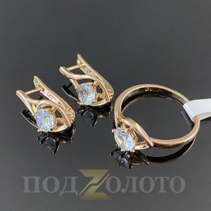 Комплект серьги с кольцом KZK8535