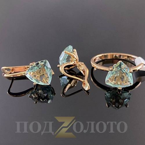Комплект серьги с кольцом KZK8537