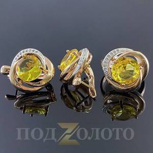 Комплект серьги с кольцом KZK8541