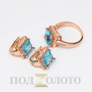 Комплект серьги с кольцом ZS6443