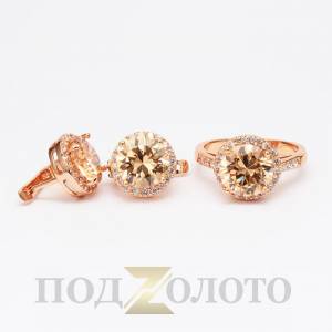 Комплект серьги с кольцом ZS6448