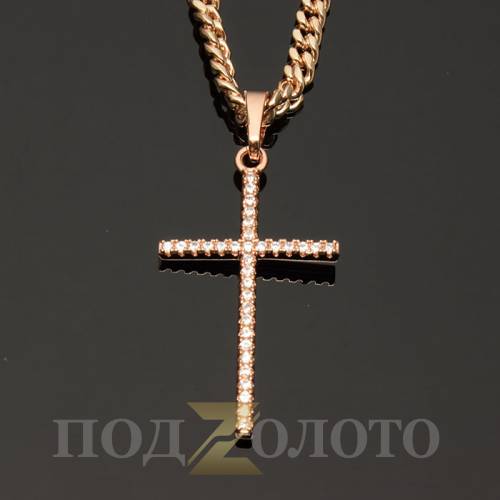 Крестик с цепочкой