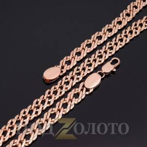Цепочка плетение двойной ромб 60 см 8 мм SZ7253