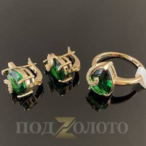 Комплект серьги с кольцом KZK8480