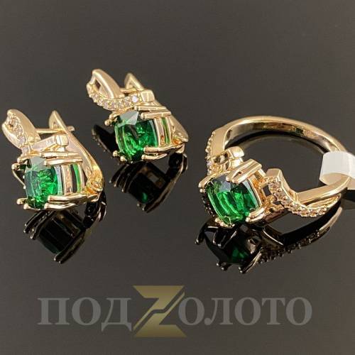 Комплект серьги с кольцом KZK8483