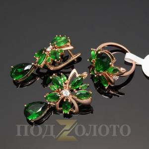Комплект серьги с кольцом ZS6385