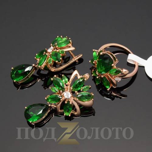 Комплект серьги с кольцом ZS6385